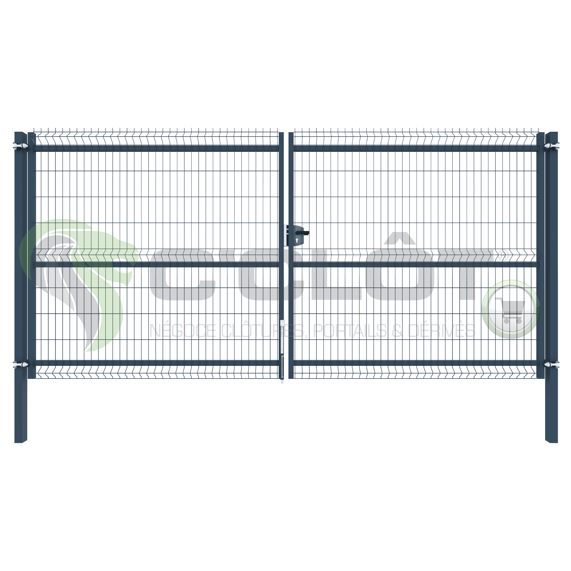 Portails 2 Vantaux CLOPLIS® - A sceller