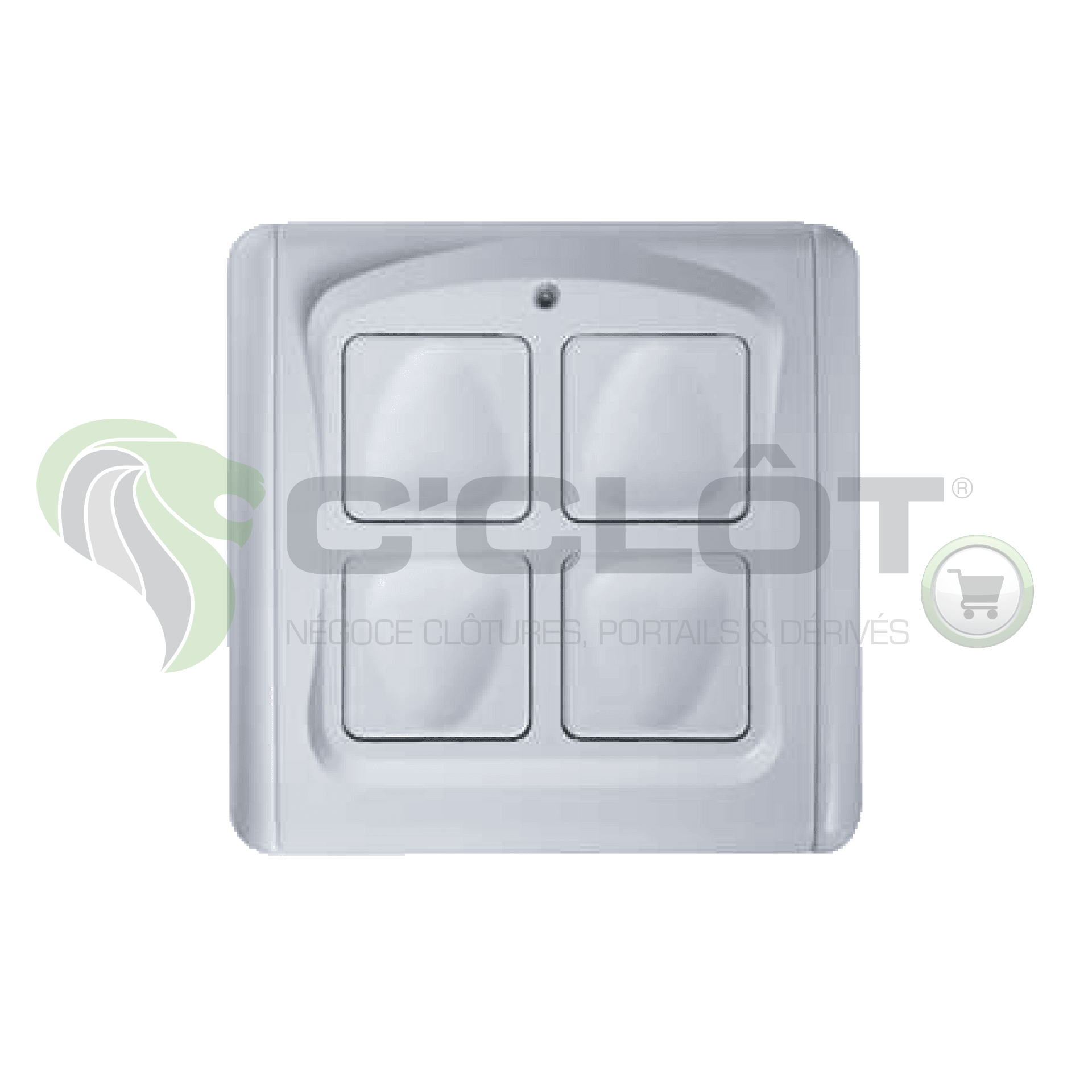 Télécommande Radio 4 Boutons Piazzetta Pour Poêle Multifuoco System (Modèles 2003 Et +)